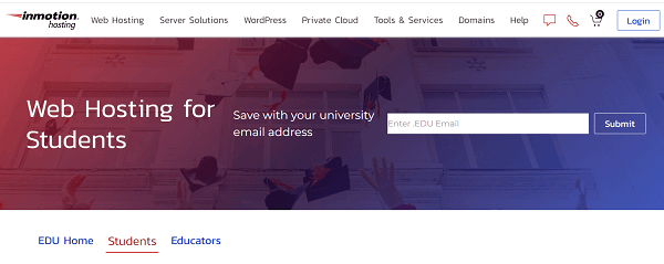 Inmotion-student-hosting